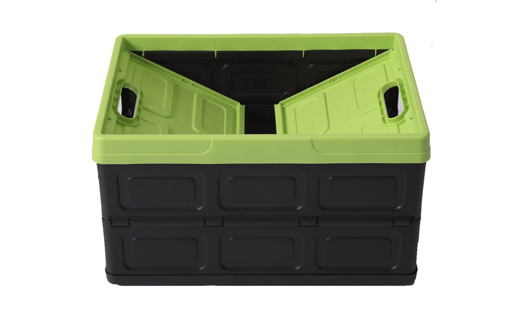 Foldable plastic turnover box