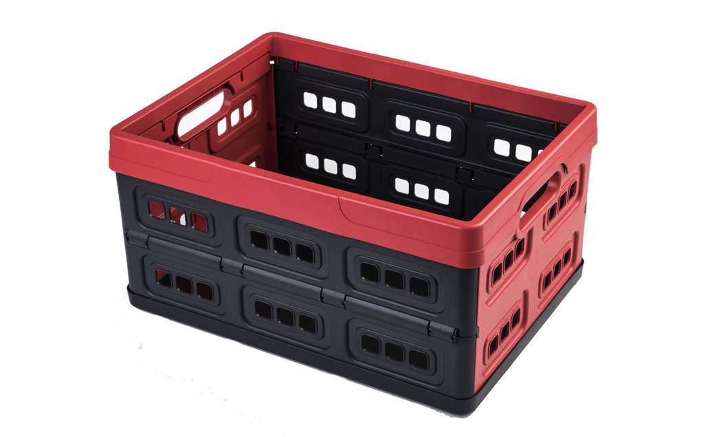 Plastic hollow foldable turnover box