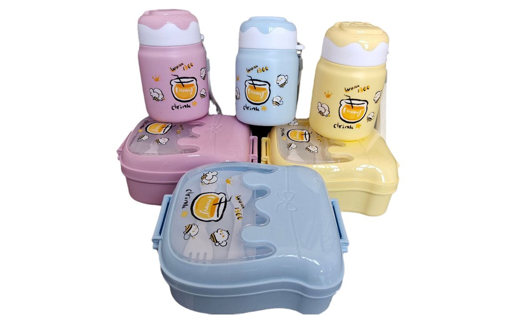 Plastic double layer lunch box wholesale